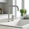Pure.Sink Luxion 2-hole solid stainless steel kitchen faucet with U spout PLX2HU-02